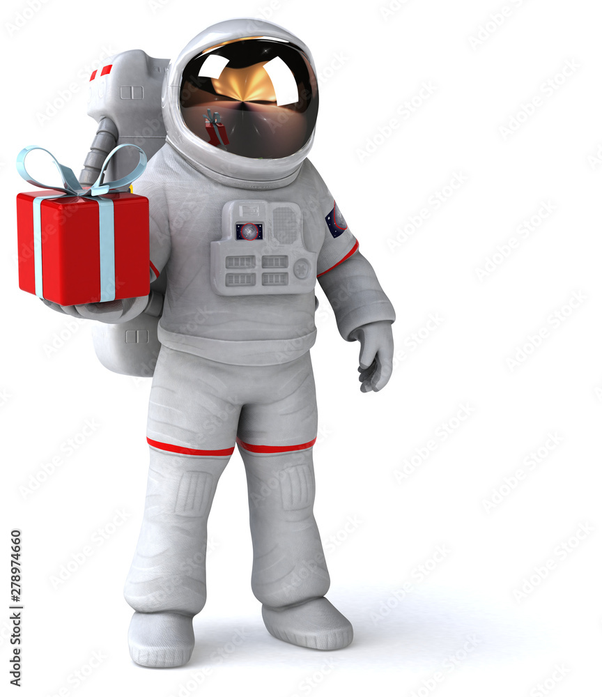 Fun astronaut - 3D Illustration Fun astronaut - 3D Illustration