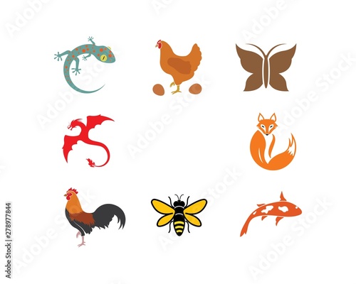 animal set element illustration vector design