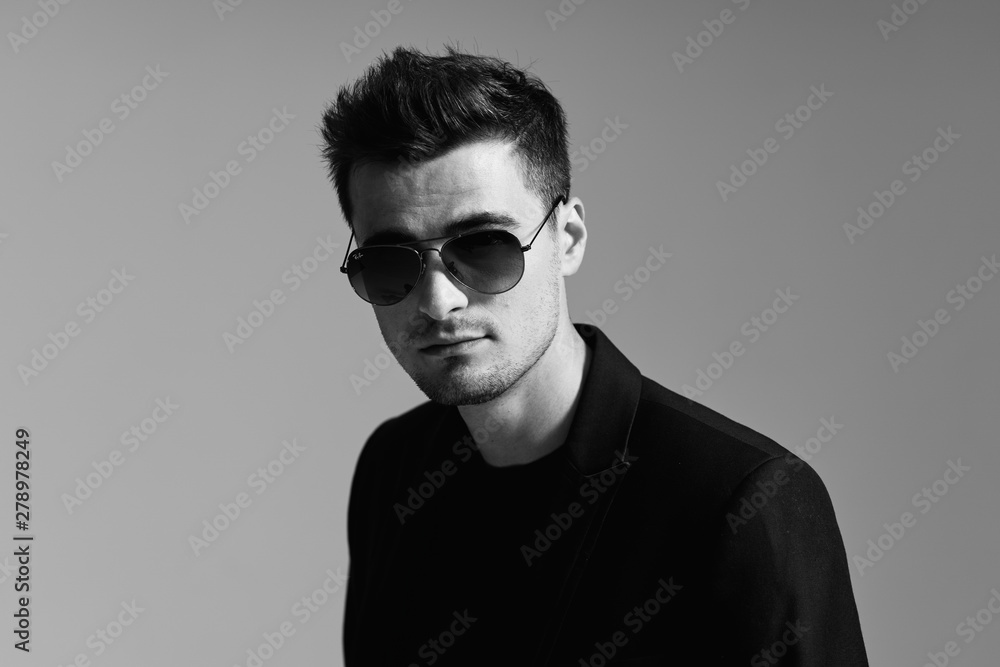 portrait of a man in sunglasses portrait of a man in sunglasses