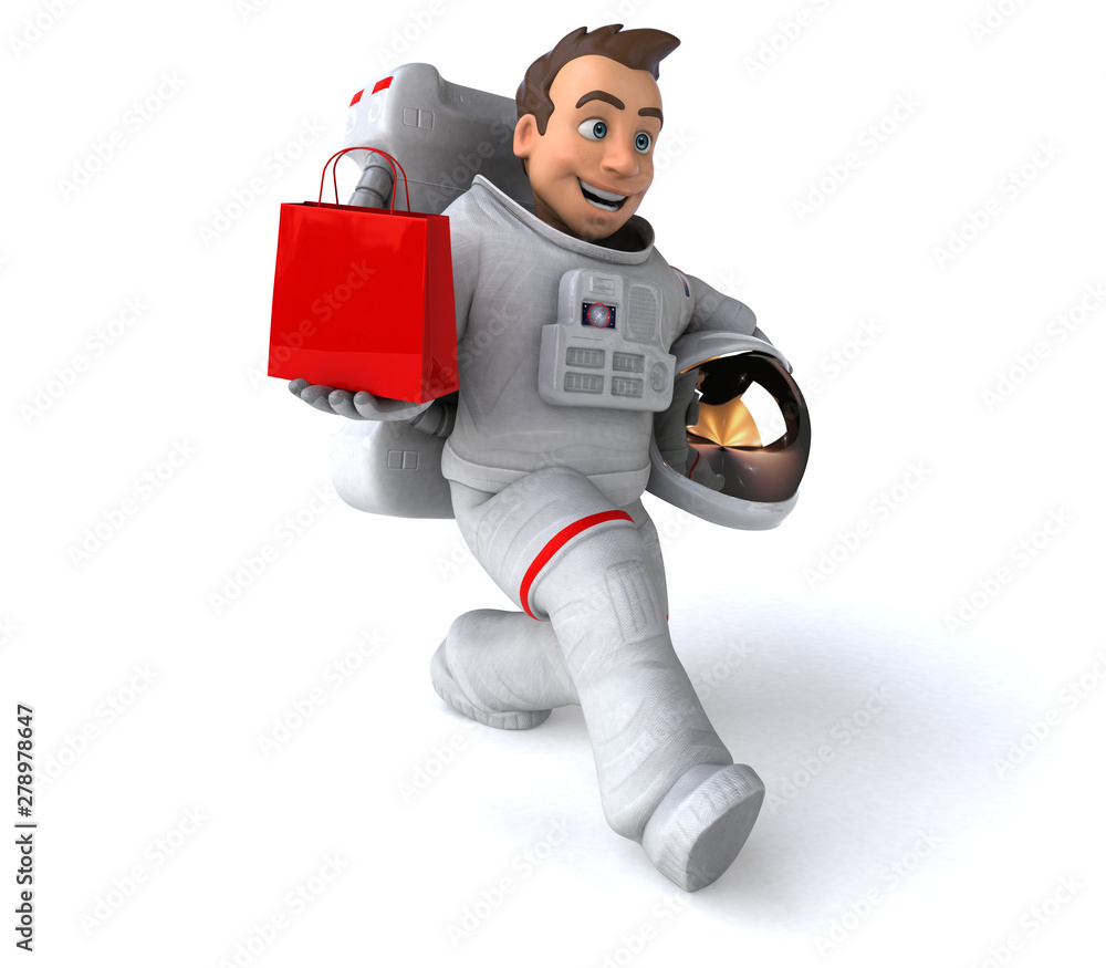 Fun astronaut - 3D Illustration Fun astronaut - 3D Illustration