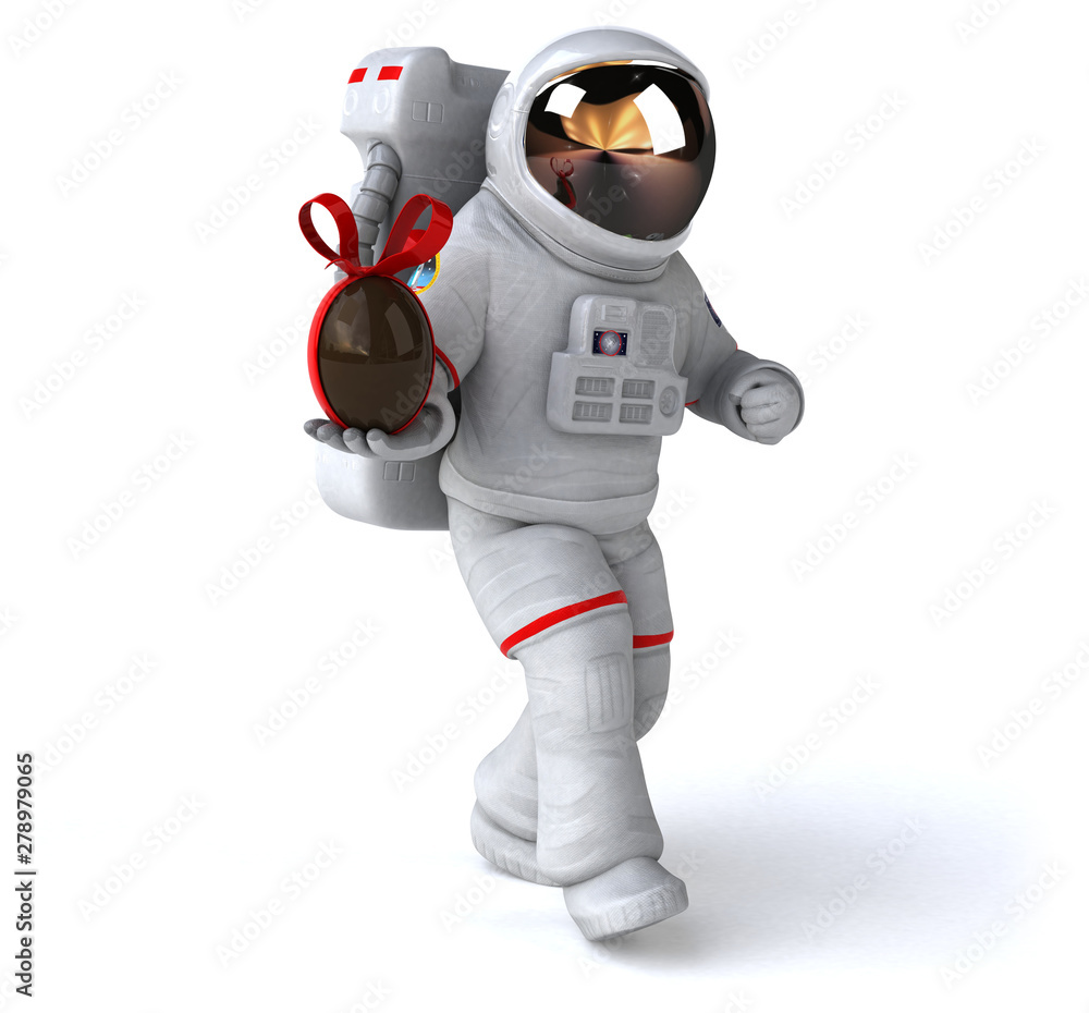 Fun astronaut - 3D Illustration Fun astronaut - 3D Illustration