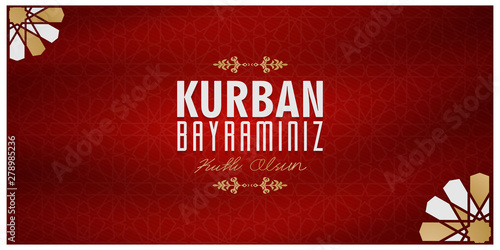 kurban bayramınız kutlu olsun, meaning of english translation (happy eid al adha), Turkish Holidays - Sacrifice Feast Poster, Social Media, Greeting Card