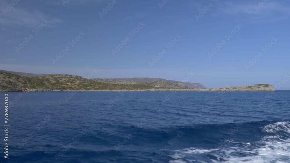 4k 60 fps Approaching Spinalonga Island Crete 4k 60 fps Approaching Spinalonga Island Crete