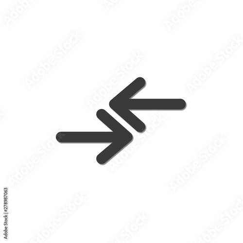 Arrow Icon in trendy flat style isolated on grey background. Arrow symbol for your web site design, logo, app, illustration