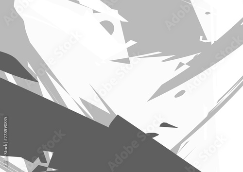 Black and white abstract background. geometric shapes. Poster.