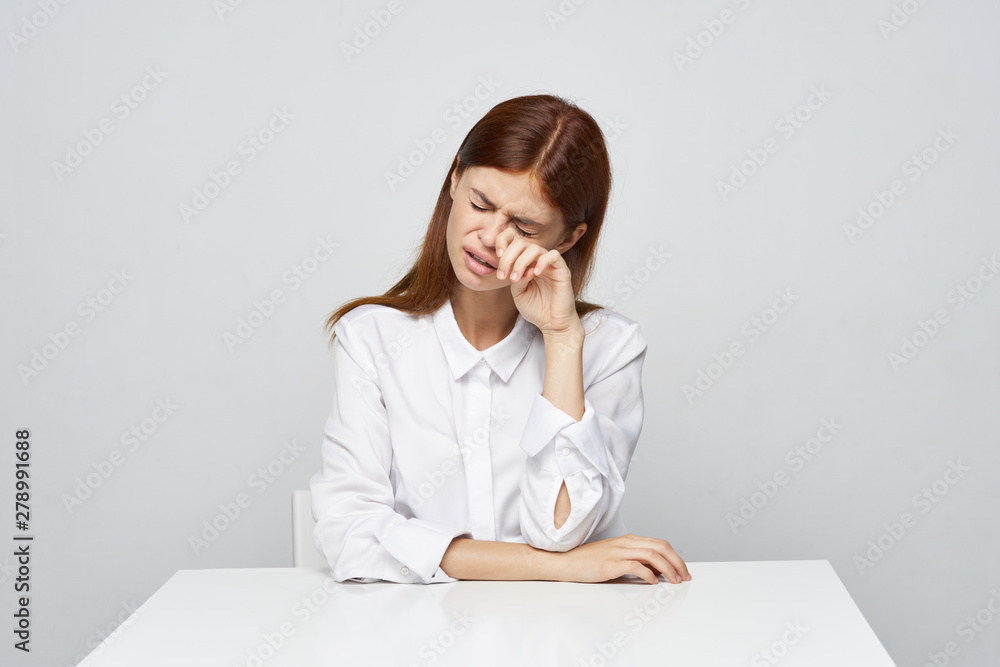 young business woman in the office young business woman in the office