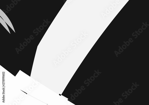 Black and white abstract background. geometric shapes. Poster.