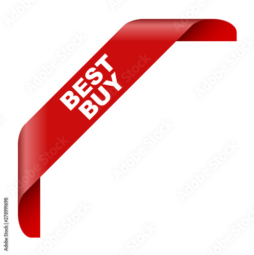 red vector banner best buy