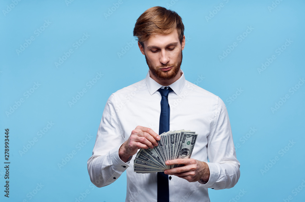 man with money in hand