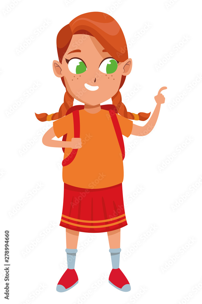 adorable cute young girl cartoon adorable cute young girl cartoon