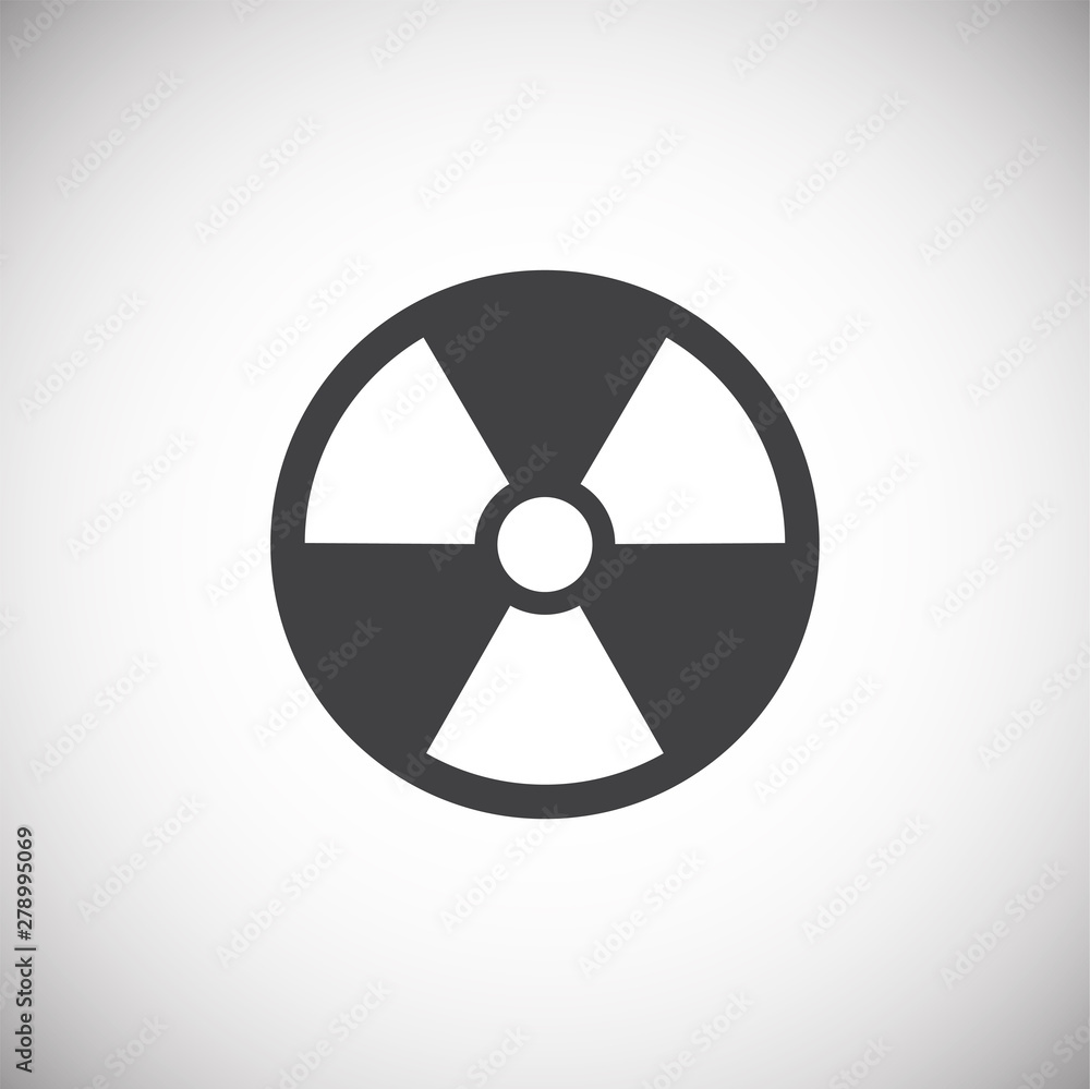 Radiation related icon on background for graphic and web design. Simple illustration. Internet concept symbol for website button or mobile app. Radiation related icon on background for graphic and web design. Simple illustration. Internet concept symbol for website button or mobile app.