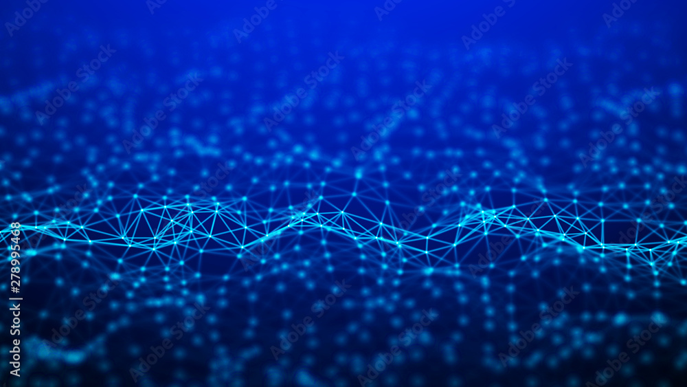 Network connection dots and lines. Technology background. 3d rendering. Network connection dots and lines. Technology background. 3d rendering.