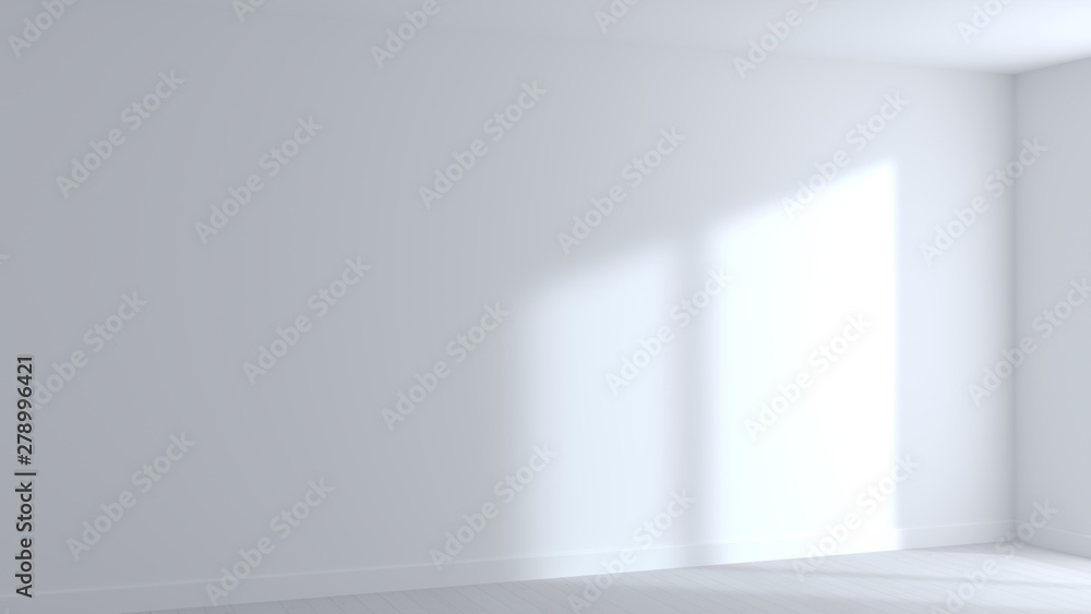 Background empty white room beam