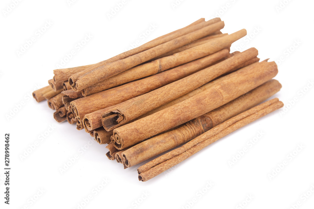 Cinnamon sticks isolated on white background with clipping path. Cinnamon sticks isolated on white background with clipping path.