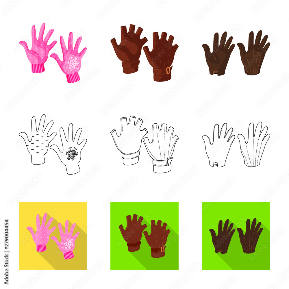 Fototapeta premium Vector illustration of silhouette and safety symbol. Collection of silhouette and comfort vector icon for stock.