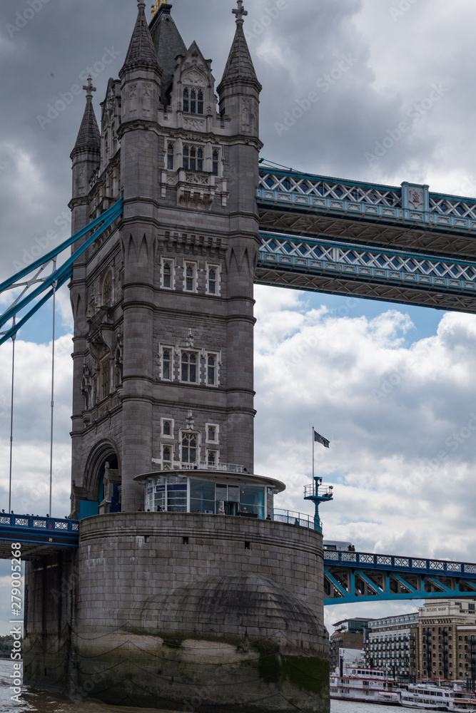 Tower Bridge Drawbridge in London. England and the United Kingdom