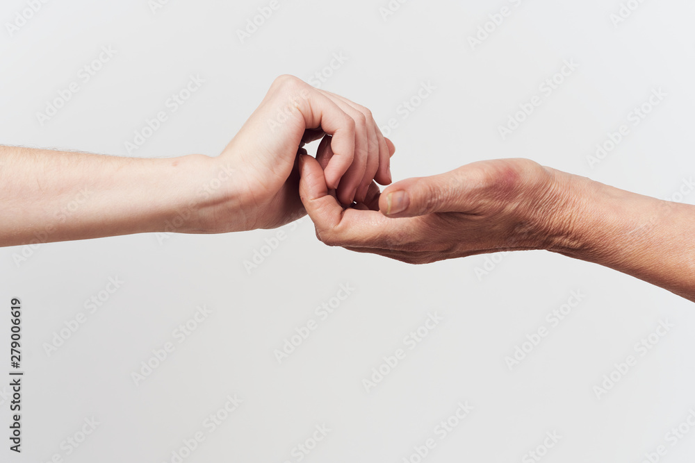 hands isolated on white background hands isolated on white background