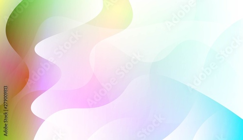 Abstract Geometric Wave Shape with Gradient Soft Colorful Background. For Your Design Wallpaper  Presentation  Banner  Flyer  Cover Page  Landing Page. Vector Illustration.