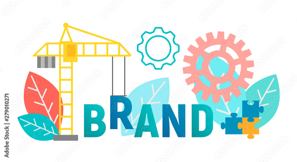 Banner vector illustration concept brand, branding Banner vector illustration concept brand, branding