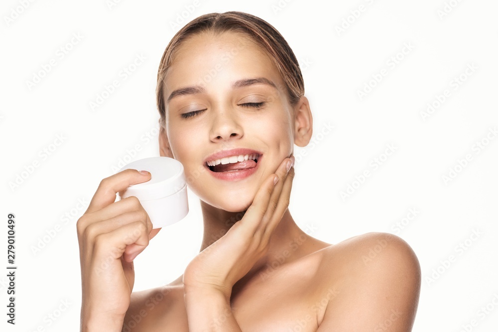 portrait of woman with perfect skin portrait of woman with perfect skin