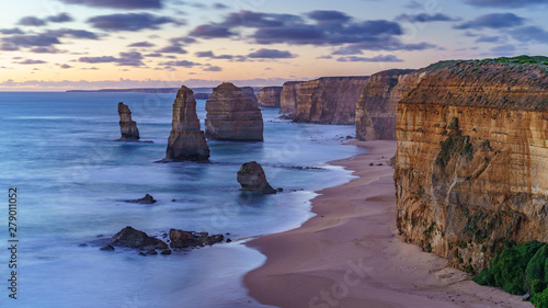 twelve apostles at sunset,great ocean road at port campbell, australia 194
