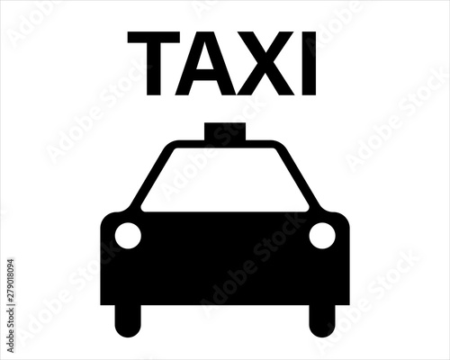Taxi pittogramma icon vettoriale
