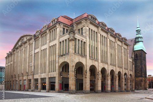 Old Art Nouveau style store building in Goerlitz Germany