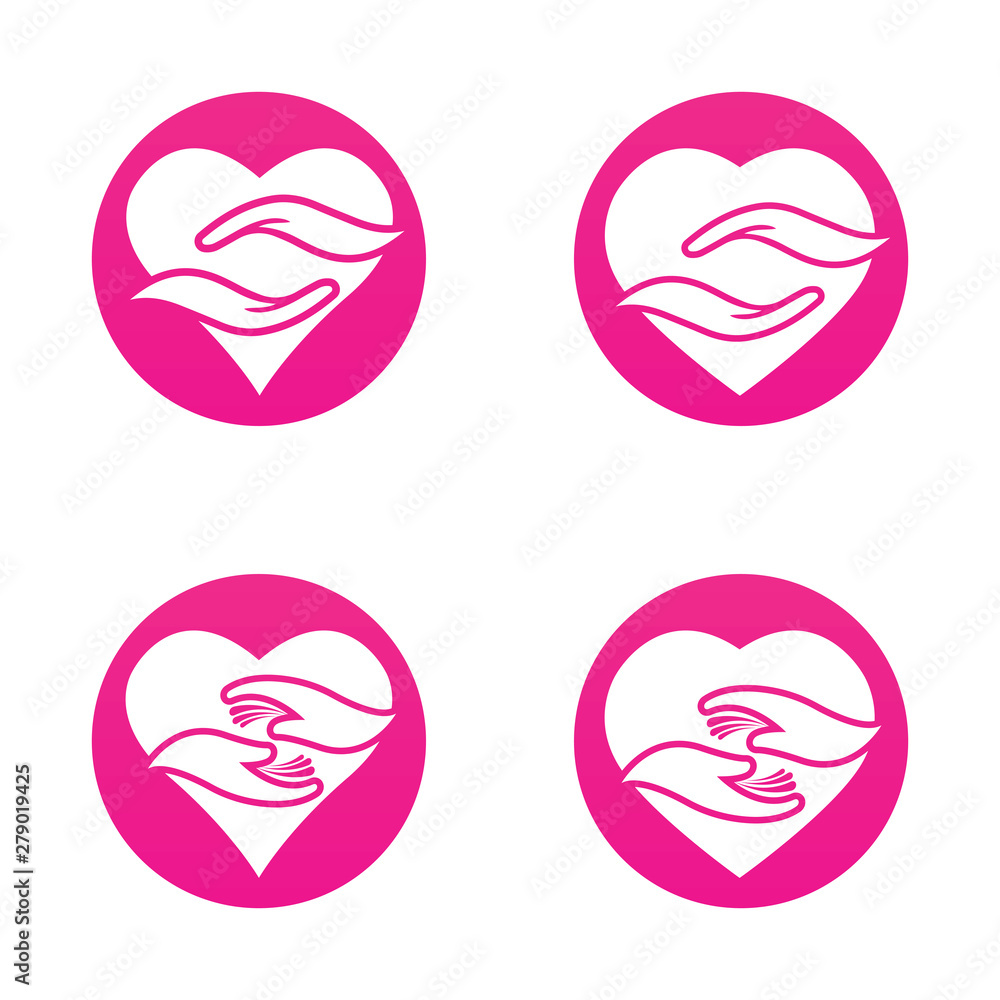 Hand care logo template vector icon business Hand care logo template vector icon business