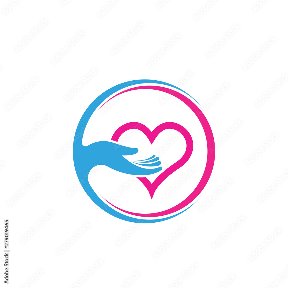 Hand care logo template vector icon business Hand care logo template vector icon business