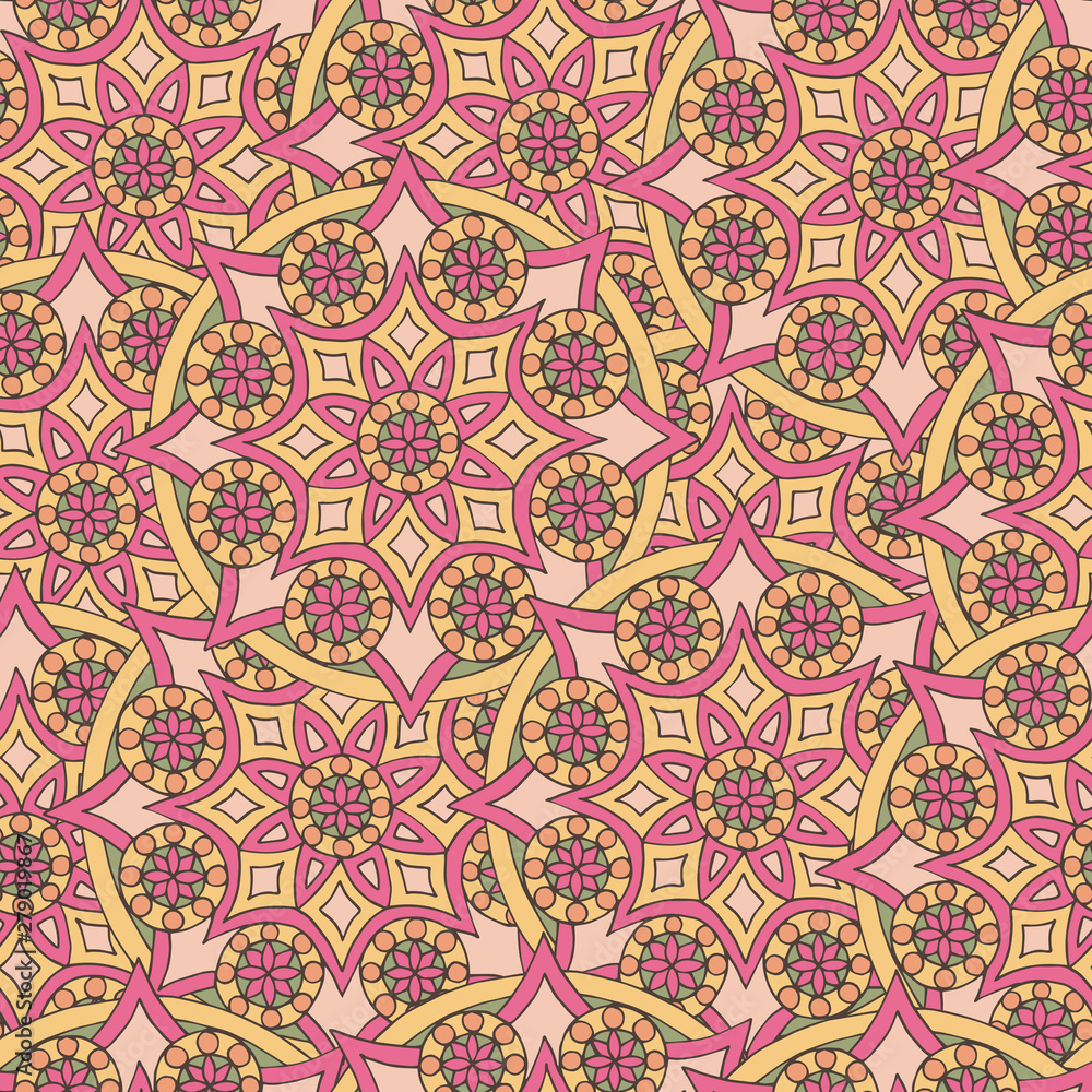Abstract seamless mandala pattern Abstract seamless mandala pattern
