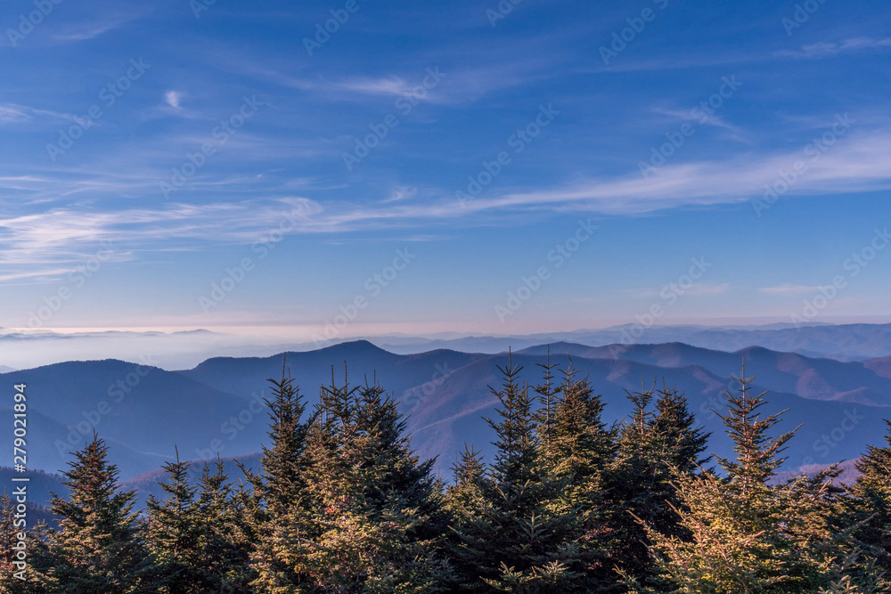 view from Mount Mitchell NC