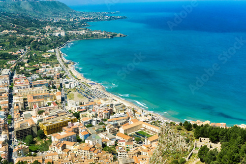 Landscape of the Coast of Cefalu in Italy