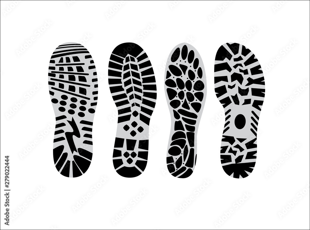 set prints of shoes set prints of shoes