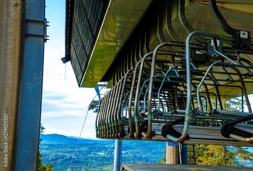 Photography Wyciąg narciarski, widok z góry