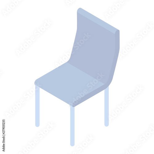 Soft textile chair icon. Isometric of soft textile chair vector icon for web design isolated on white background