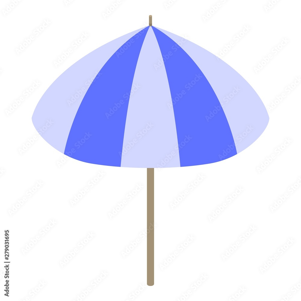 Grey blue umbrella icon. Isometric of grey blue umbrella vector icon for web design isolated on white background Grey blue umbrella icon. Isometric of grey blue umbrella vector icon for web design isolated on white background