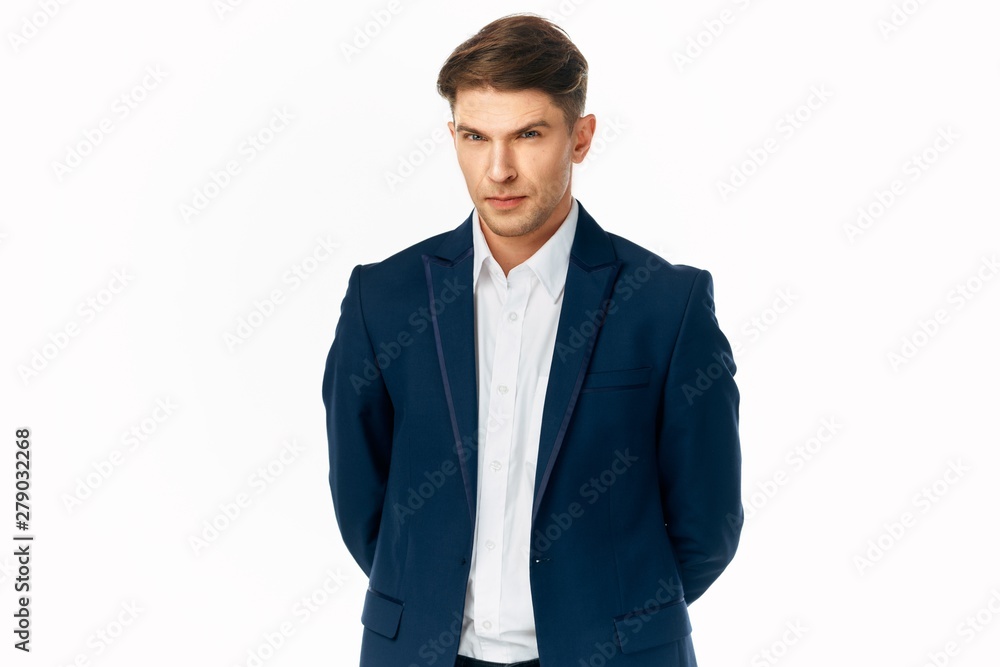 portrait of a businessman isolated on white portrait of a businessman isolated on white