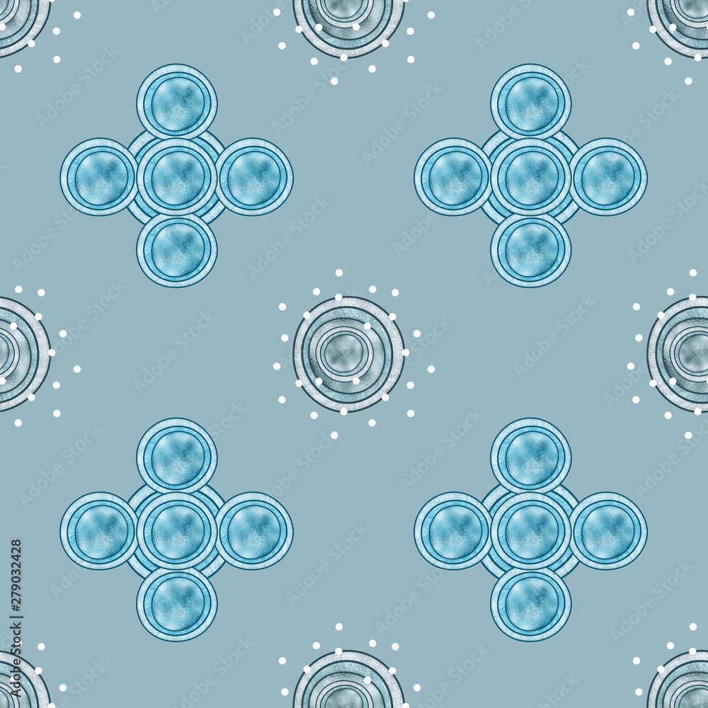 Abstract geometric seamless pattern, repeating background