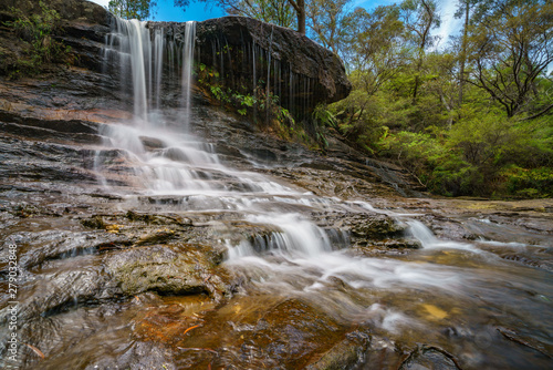 waterfall on weeping rock walking track, blue mountains national park, australia 23 photo