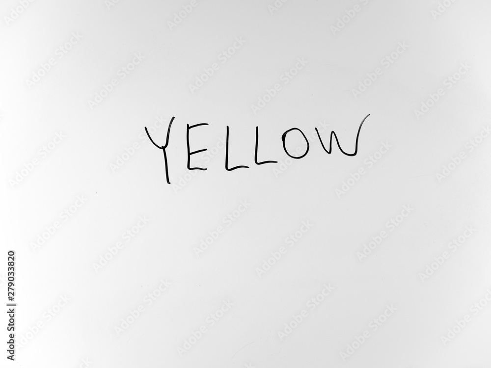 written in marker by hand text yellow written in marker by hand text yellow