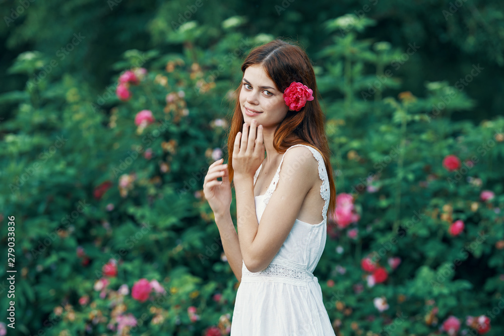 portrait of woman with long hair and perfect skin portrait of woman with long hair and perfect skin