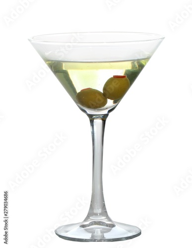 Martini Drink With Olives