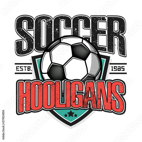 Soccer logo. Soccer hooligans spirit 