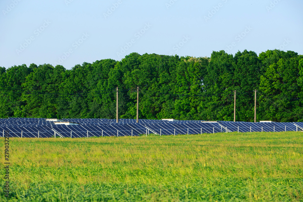 Solar station with solar panels Solar station with solar panels