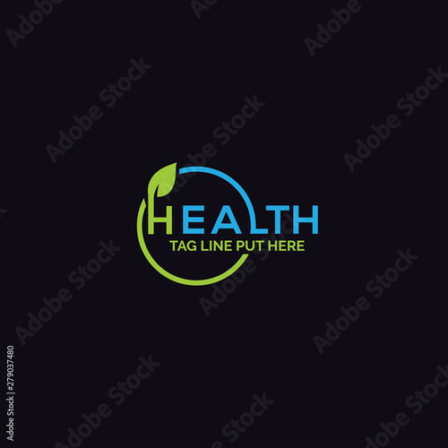 HEALTH TYPOGRAPHY LOGO/IDENTITY DESIGN FOR USE ALL PURPOSE