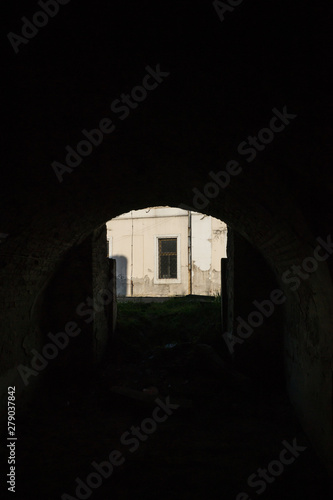 Petrovaradin, Serbia - July 17. 2019: Petrovaradin fortress; The underground tunnels below the fortress