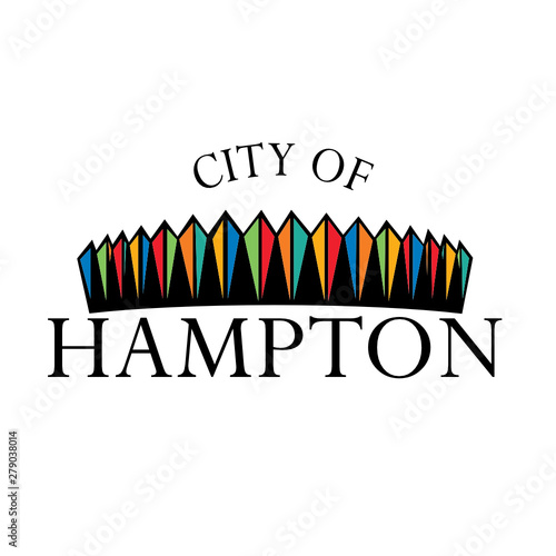 City of Hampton 757 Vector Illustration