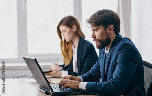 business people working in office