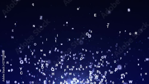 Wallpaper Mural LETTERS Animation, Background, Rendering, Loop, 4k Torontodigital.ca