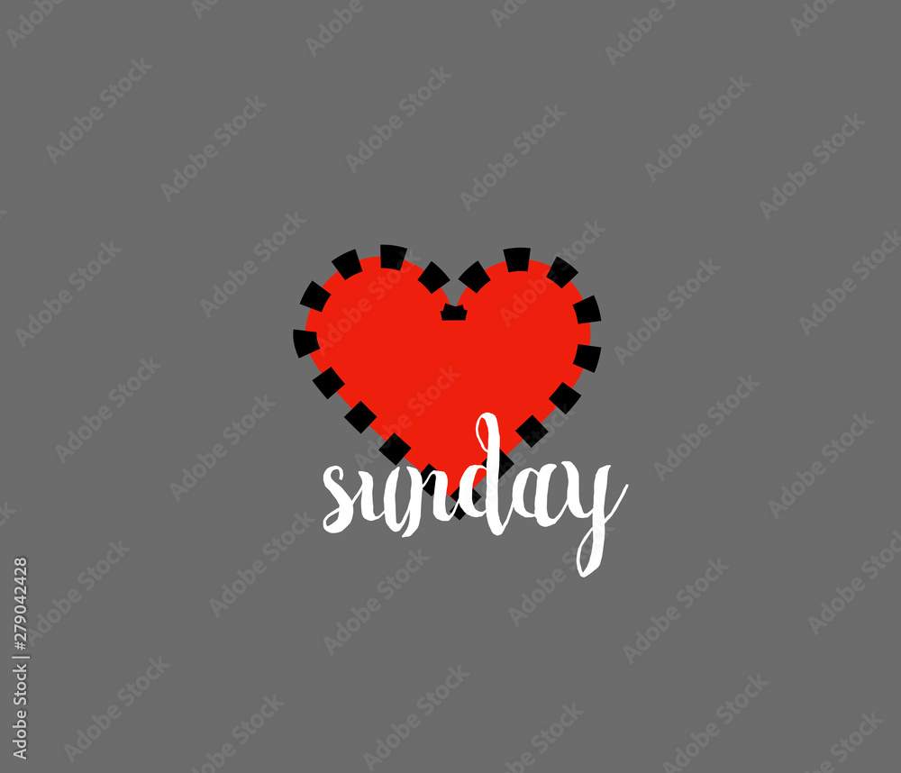 Graphic Resource of Red Stitched Heart with a Titled Graphic Resource of Red Stitched Heart with a Titled